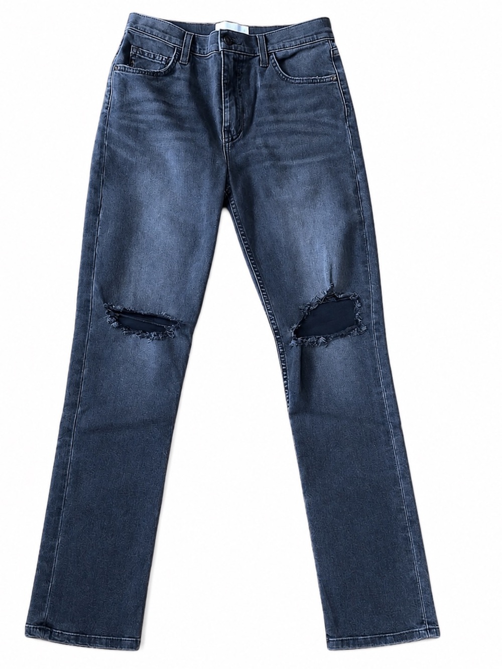 Current/Elliott The Stovepipe NWT Powder Grey Stretch Jeans 26 Made in USA